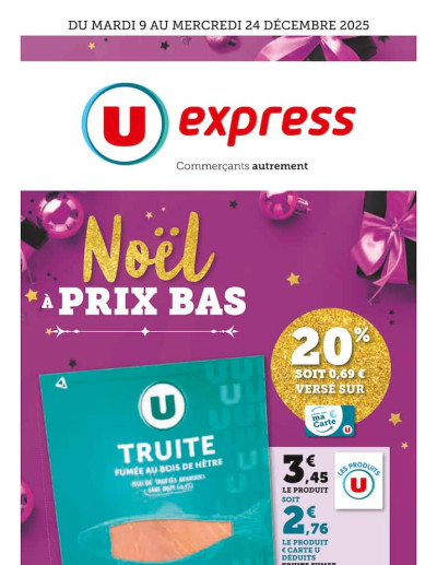 U Express des dernières annonces