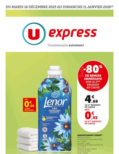 U Express des dernières annonces