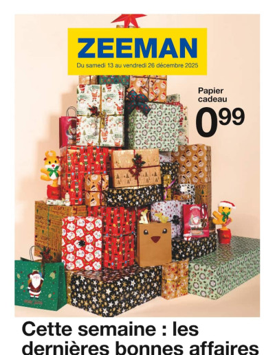 Zeeman des dernières annonces