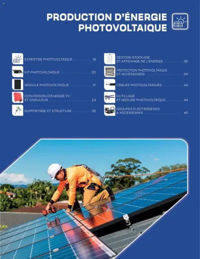 Production D´Énergie Photovoltaique de la boutique Rexel valable du 16/07/2025 des dernières annonces