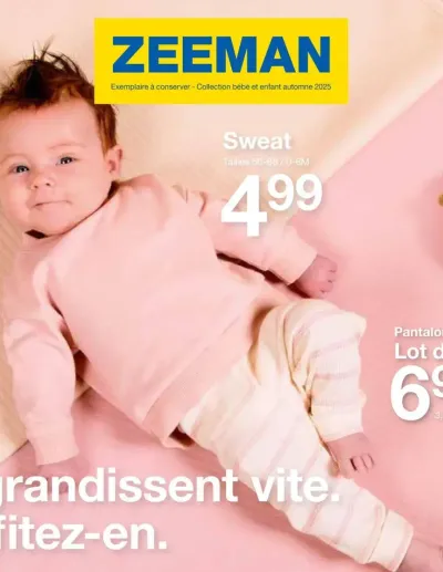 Catalogue bébé 2025 de la boutique Zeeman valable du 25/07/2025 des dernières annonces