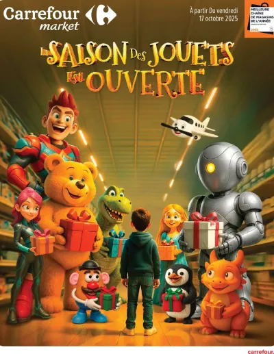 La saison des jouets est ouverte de la boutique Carrefour Market valable du 17/10/2025 des dernières annonces