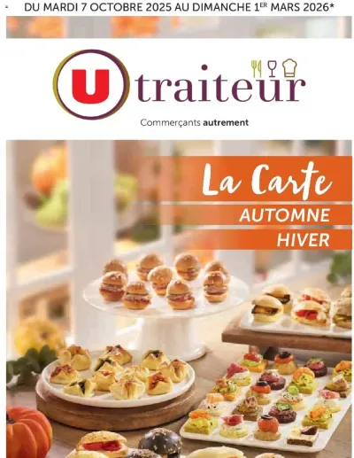La carte Automne Hiver de la boutique U Express valable du 07/10/2025 des dernières annonces