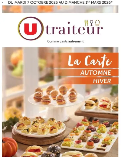 La carte Automne Hiver de la boutique Super U valable du 07/10/2025 des dernières annonces