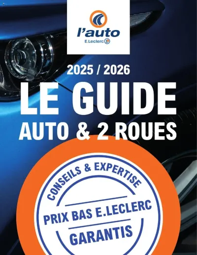  Catalogue E-catalogue Leclerc | Bois d'Arcy de la boutique l'auto E.Leclerc valable du 22/04/2025 des dernières annonces