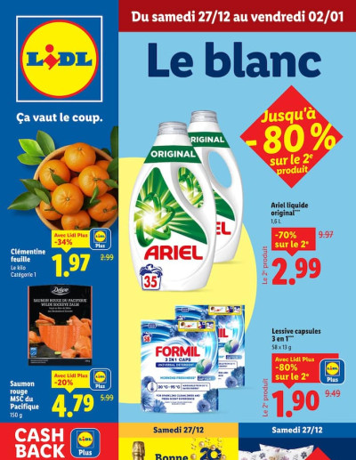 Le blanc des dernières annonces