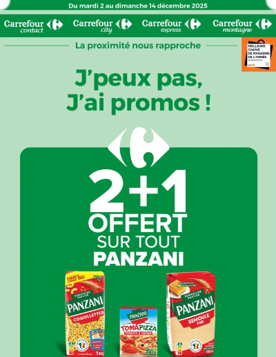 J'peux pas j'ai promo de la boutique Carrefour City valable du 02/12/2025 des dernières annonces
