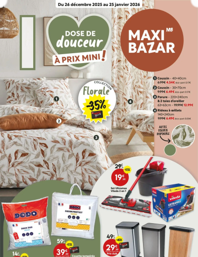 Catalogue Maxi Bazar de la boutique Maxi Bazar valable du 26/12/2025 des dernières annonces