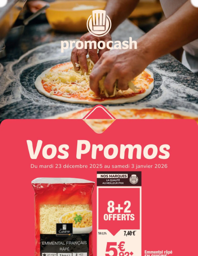 Vos Promos de la boutique Promocash valable du 23/12/2025 des dernières annonces
