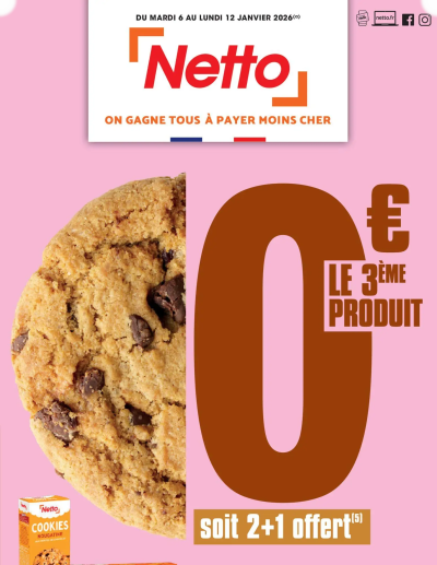 Janvier de la boutique Netto valable du 06/01/2026 des dernières annonces