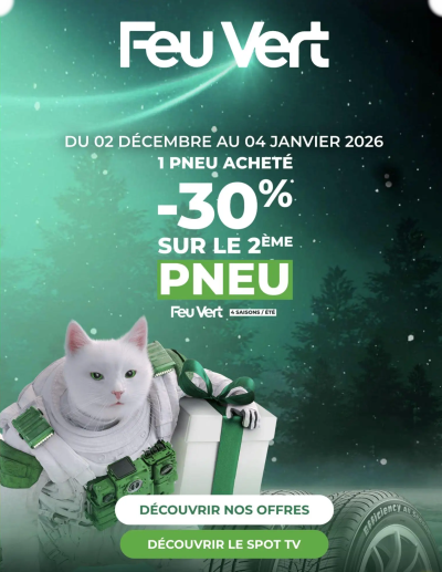  Catalogue Catalogue de la boutique Feu Vert valable du 02/12/2025 des dernières annonces