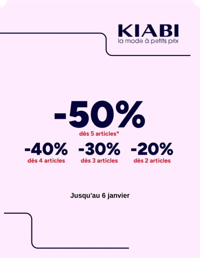  Catalogue Catalogue Kiabi Hiver de la boutique Kiabi valable du 20/12/2025 des dernières annonces