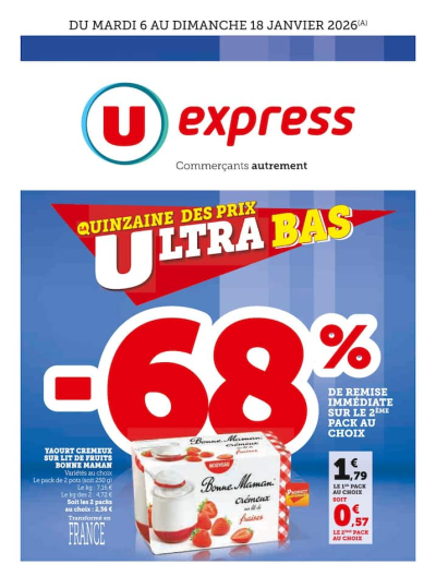 U Express des dernières annonces