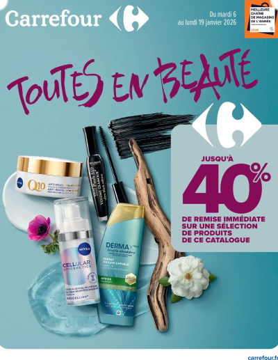 Toutes en beauté de la boutique Carrefour valable du 06/01/2026 des dernières annonces