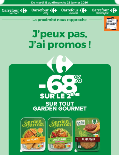 J'peux pas, j'ai promos ! de la boutique Carrefour contact valable du 13/01/2026 des dernières annonces