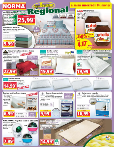 Catalogue de la boutique Norma valable du 14/01/2026 des dernières annonces