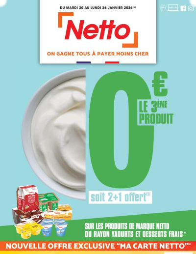 Netto des dernières annonces