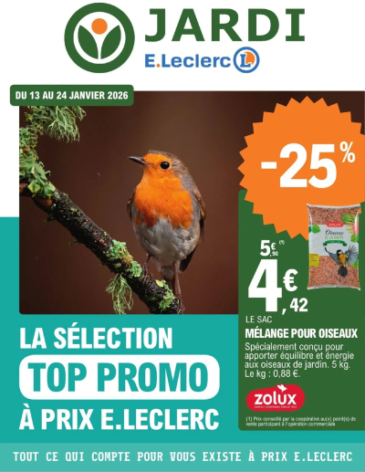 Trafic animalerie de la boutique Brico E.Leclerc valable du 13/01/2026 des dernières annonces