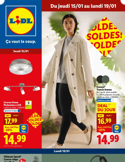Les soldes Lidl, ça vaut le coup. de la boutique LIDL valable du 15/01/2026 des dernières annonces