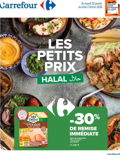 Les petits prix halal de la boutique Carrefour valable du 20/01/2026 des dernières annonces