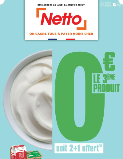Catalogue de la boutique Netto valable du 20/01/2026 des dernières annonces