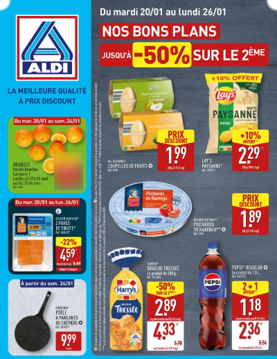 Catalogue de la semaine 4 de la boutique Aldi valable du 20/01/2026 des dernières annonces