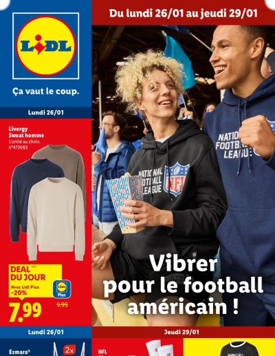 Les bonnes affaires de la semaine de la boutique LIDL valable du 26/01/2026 des dernières annonces
