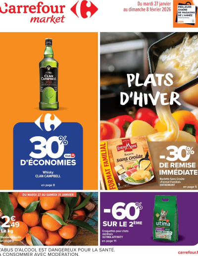 Plats d'hiver de la boutique Carrefour Market valable du 27/01/2026 des dernières annonces