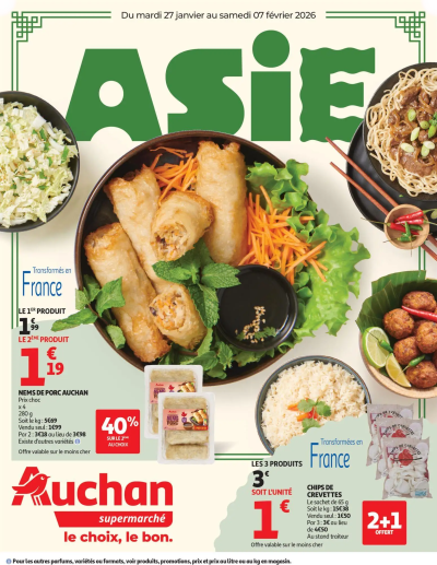 Nouvel an asiatique de la boutique Auchan valable du 27/01/2026 des dernières annonces
