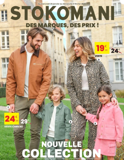  Catalogue Catalogue des marques, des prix de la boutique Stokomani valable du 28/01/2026 des dernières annonces