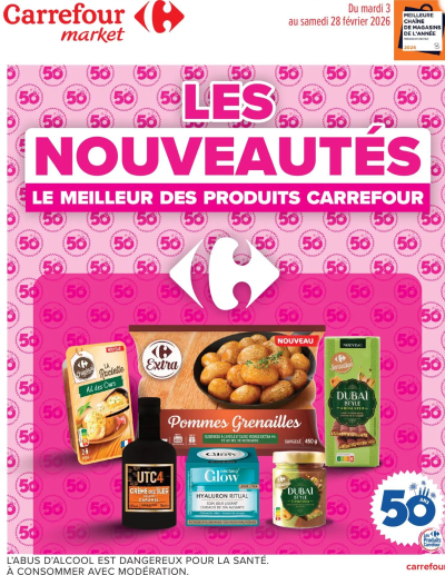 Les nouveautés carrefour de la boutique Carrefour Market valable du 03/02/2026 des dernières annonces