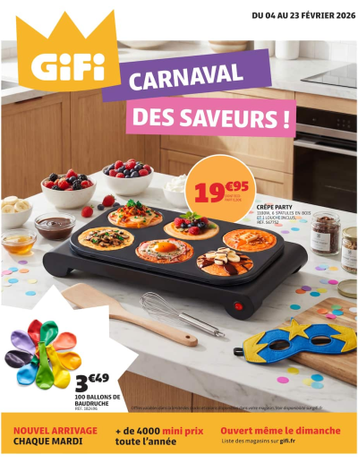 GIFI : CARNAVAL DES SAVEURS !