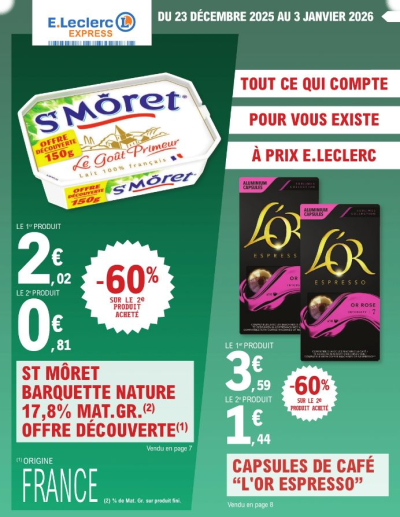 E. Leclerc des dernières annonces