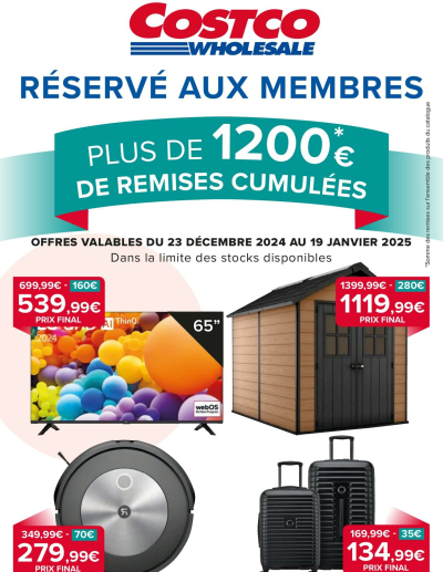  Catalogue Costco des dernières annonces