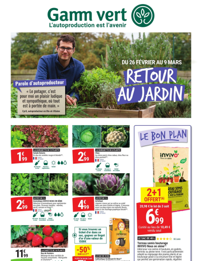 Gamm Vert des dernières annonces