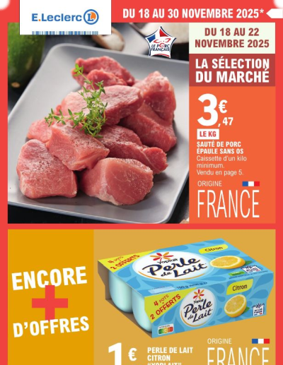 E. Leclerc des dernières annonces