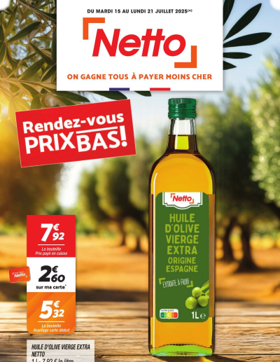 Netto des dernières annonces