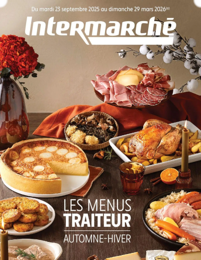 Les menus traiteur de la boutique Intermarché valable du 23/09/2025 des dernières annonces