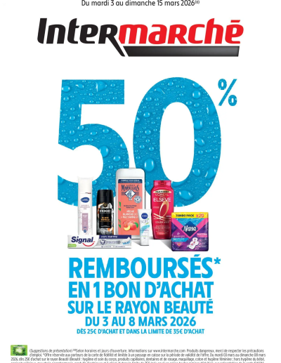 Découvrez nos offres de la boutique Intermarché valable du 03/03/2026 des dernières annonces