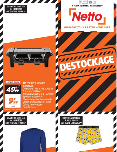 Destockage de la boutique Netto valable du 03/03/2026 des dernières annonces