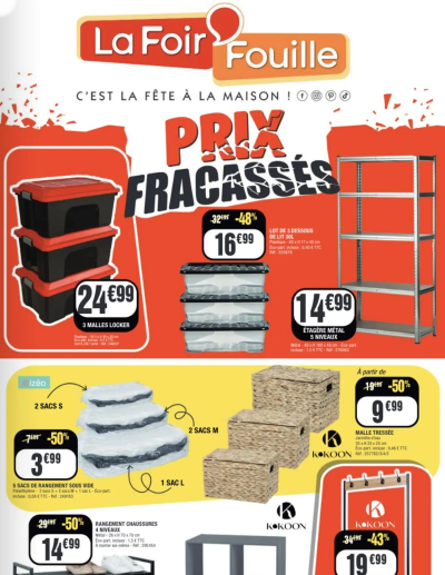  Catalogue Catalogue de la boutique La Foir'Fouille valable du 25/02/2026 des dernières annonces