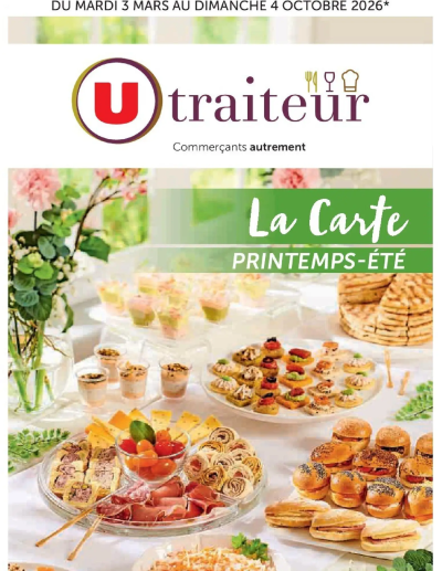 Super U - La carte Printemps Été de la boutique Super U valable du 03/03/2026 des dernières annonces
