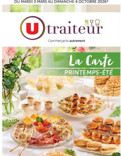 U Express - La carte Printemps Été de la boutique U Express valable du 03/03/2026 des dernières annonces