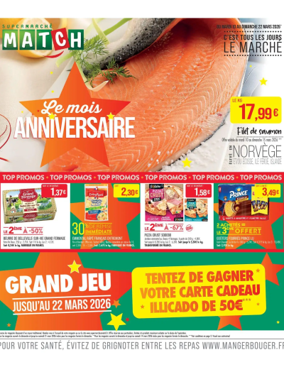  Catalogue Match Supermarché catalogue | Meaux de la boutique Match Supermarché valable du 10/03/2026 des dernières annonces