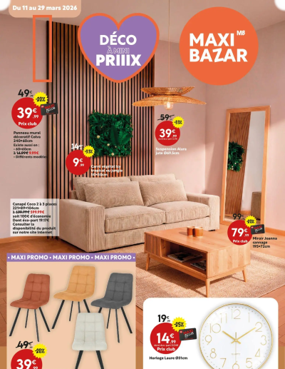 Maxi Bazar - Brochure de la boutique Maxi Bazar valable du 11/03/2026 des dernières annonces