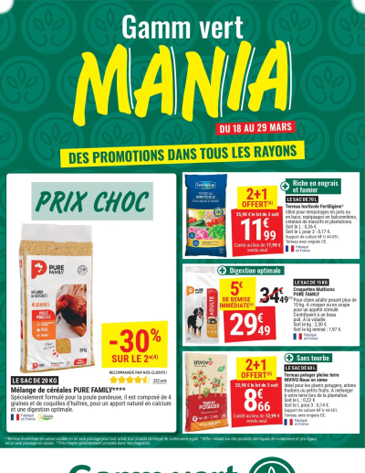  Catalogue Gamm vert - Gamm vert MANIA de la boutique Gamm vert valable du 18/03/2026 des dernières annonces