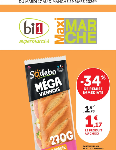bi1 catalogue maxi marché de la boutique bi1 valable du 17/03/2026 des dernières annonces