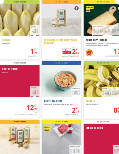 Grand Frais des dernières annonces