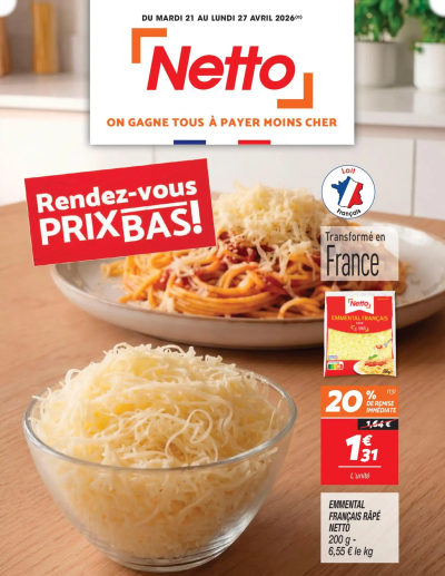Netto promo de la boutique Netto valable du 21/04/2026 des dernières annonces