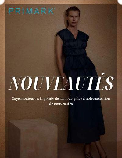  Catalogue Primark catalogue de la boutique Primark valable du 01/04/2026 des dernières annonces